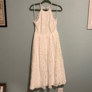 ASOS EDITION Valerie lace halter neck midi wedding dress